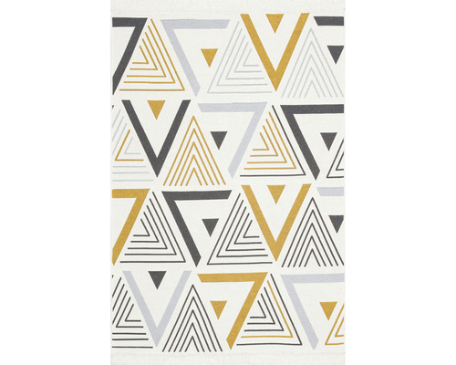 Kusový oboustranný koberec Arya 18 yellow/grey 80x150 cm