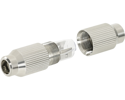 Koaxiální konektor se šroubovým spojem a transparentním pouzdrem