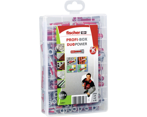 Fischer hmoždinky Profi-Box DuoPower se 132 kusy