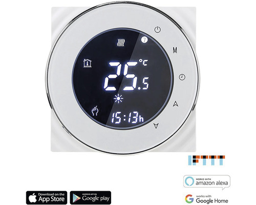 Termostat iQtech SmartLife GALW-W bílý WiFi termostat pro kotle s potenciálovým spínáním IQ00149