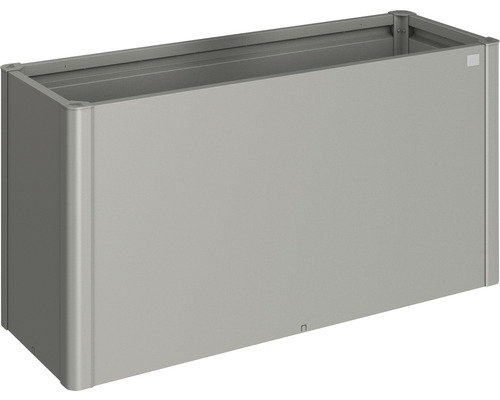 Vyvýšený záhon Biohort 1,5x0,5 plechový 152 x 53 x 77 cm šedý křemen metalický Obdélníkový květináč z kovu