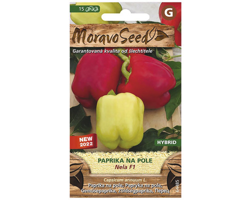 Paprika zeleninová na pole NELA F1 - hybrid MoravoSeed