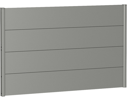 Kovový plot Biohort 150 x 90 cm hliník šedý křemen metalický
