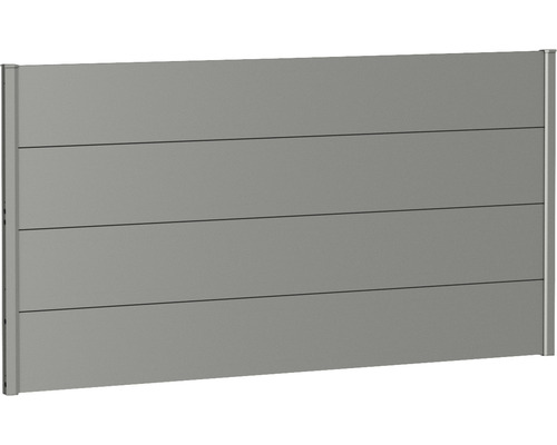 Kovový plot Biohort 180 x 90 cm hliník šedý křemen metalický