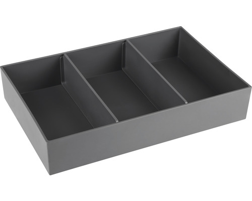 Organizační box 32 x 21 x 6 cm šedý