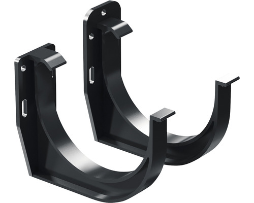 Dva kovové držáky okapů