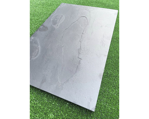 Dlažba imitace kamene Břidlice Negro puro 40 x 60 cm Obdélníková dlaždice z přírodního kamene pro venkovní použití