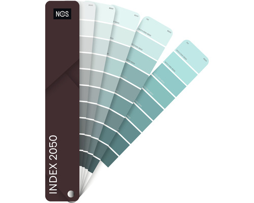 Vějíř barev s různými odstíny