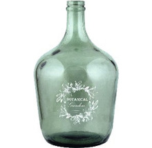 Dekorativní skleněná láhev s nápisem Botanická zahrada