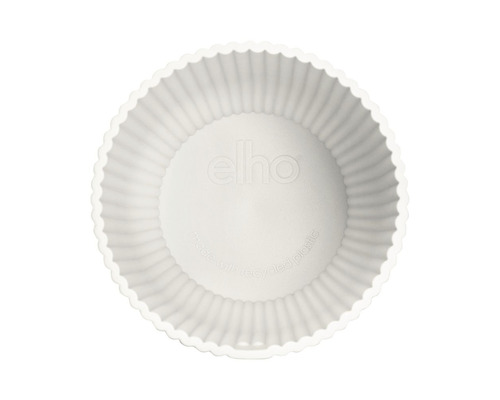 Kulatý plastový květináč s vlnitým okrajem