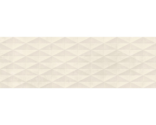 3D obklad Chill ivory struttura 3d diamond 25x76 cm Dlaždice s trojúhelníkovým vzorem