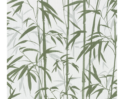 Vliesová tapeta bambus zeleno-bílá 10,05x0,53 m