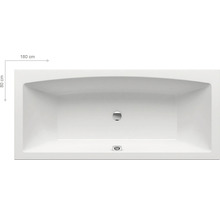 Obdélníková vana, 180 x 80 cm, pohled shora