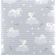 Tapeta s králíky, mraky a hvězdami