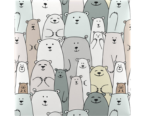 Dekorativní dlaždice s medvědím vzorem