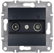 Zásuvka Schneider Electric Asfora EPH3300271 TV-R průběžná antracit
