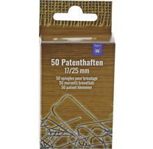 Balení 50 patentních sponek, 17/25 mm