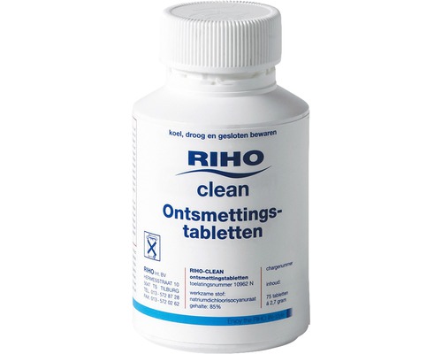 Dezinfekční tablety Riho Clean v bílé lahvi