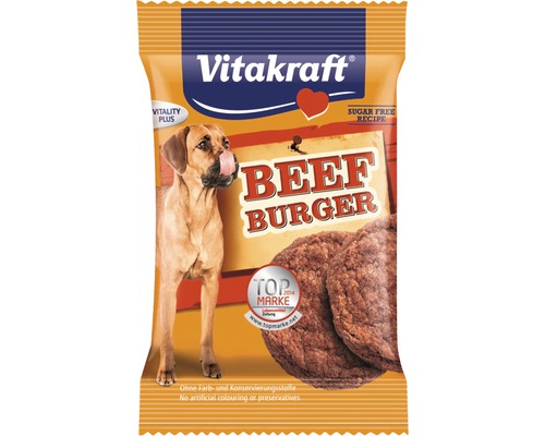 Pamlsek pro psy, burgery Vitakraft Beef-Burger drůbeží, 2 ks, 18 g