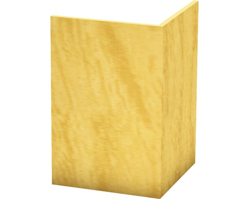 Rohový profil z tvrzeného PVC dub 30x30mm; 250cm; bez děrování Roh dřevěného panelu pro interiérové úpravy