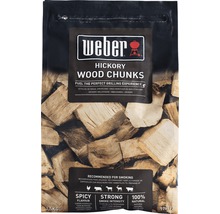 Balení Weber Hickory Wood Chunks dřevěné štěpky na uzení, 1,5 kilogramu