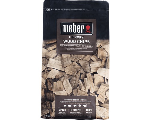 Dřevěné udící lupínky Weber® Hickory (bílý ořech) 700 g Balení štěpek Weber Hickory pro uzení