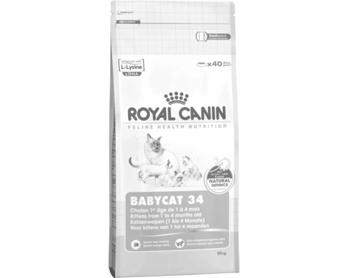 Royal Canin Babycat 34 krmivo pro koťata od 1 do 4 měsíců ve 2 kilogramovém balení