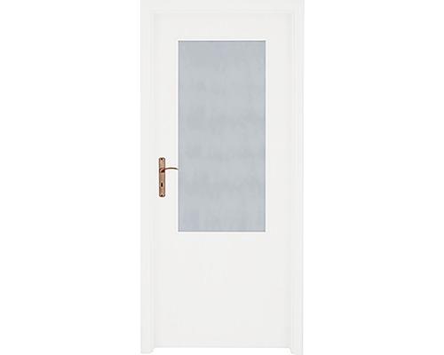 Interiérové dveře 2/3 prosklené 70 L bílé (VÝROBA NA OBJEDNÁVKU)