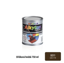 Samozákladová barva na rez i dřevo lesklá Alkyton 0,75 l hnědá oříšková RAL8011-thumb-0