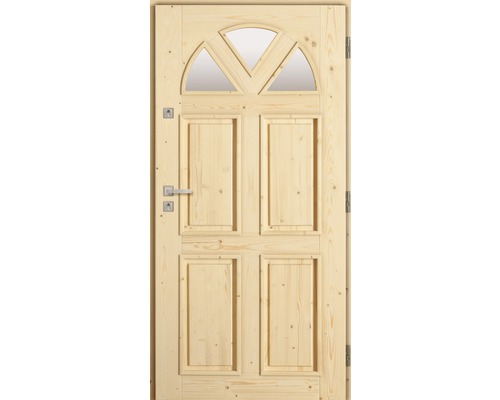 Vchodové dveře Safir dřevěné 80 P smrk-0