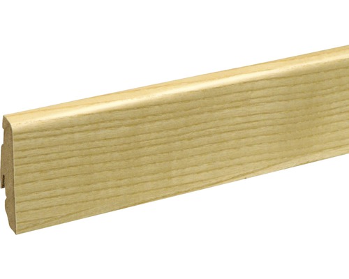 Soklová lišta Skandor jasan lakovaný SU060L 19x58x2400 mm Dřevěná podlahová lišta
