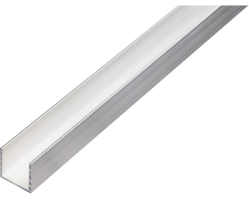 Alu U profil, přírodní, 25x25x25x2mm, 1m Hliníkový U profil
