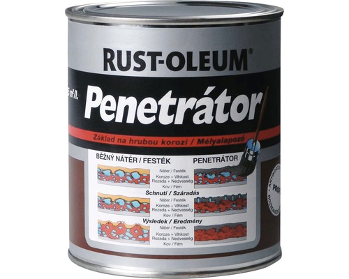 Antikorozní základ Motip Dupli Penetrátor červenohnědý 0,75 l Rust-Oleum Penetrator základní nátěr proti korozi v plechovce
