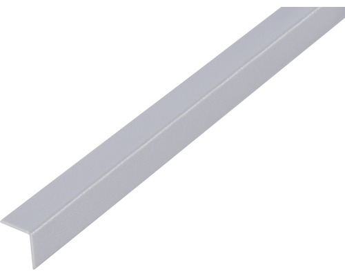 L profil PVC alu šedá 15x15x1 mm, 1 m