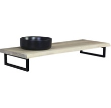 Deska pod umyvadlo bez výřezu s přírodní hranou Sanox Universal dub 1400 x 460 x 40 mm