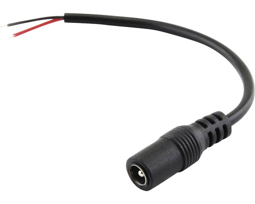 Napájecí kabel FK technics 4730717-01 s konektorem 24V max. 5A 5,5 x 2,1mm 15cm černý
