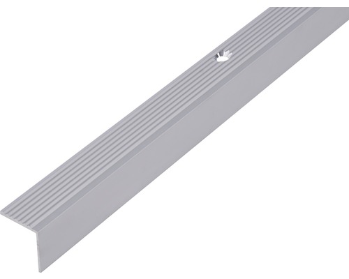 Alu profil schodový stříbrný elox, 19x19x2mm, 1m