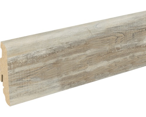 Soklová lišta Skandor Dynamic Plus FU60L 19x58x2400 mm Podlahová lišta s dřevěnou strukturou