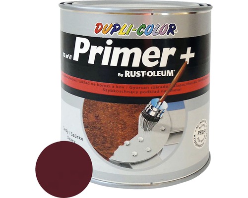 Primer antikorozní základ rychleschnoucí, červeno hnědý 0,75L Dupli Color Primer dóza s antikorozním základním nátěrem