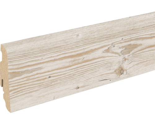 Soklová lišta Skandor Malmoe Pine FU60L 19x58x2400 mm Dřevěná podlahová lišta