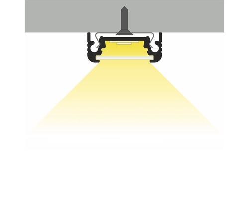 LED zapuštěné svítidlo pro montáž na strop se světelným kuželem