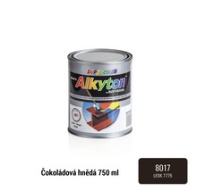 Samozákladová barva na rez i dřevo lesklá Alkyton 0,75 l čokoládově hnědá RAL8017-thumb-0
