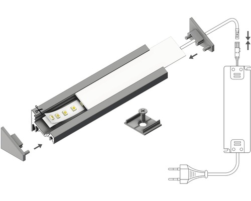 Sada LED osvětlení s montážním návodem