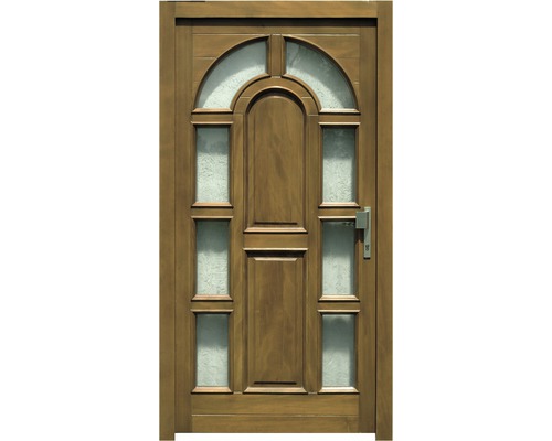 Vchodové dveře BB 121 dřevěné 110x210,5 cm P dub