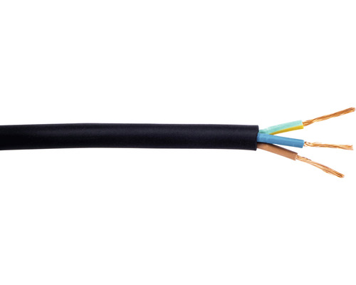 Silový kabel H05 RR-F 3x1,5 (CGSG) černý, metrážové zboží