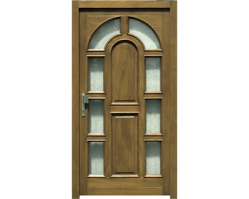 Vchodové dveře BB 121 dřevěné 110x210,5 cm L dub