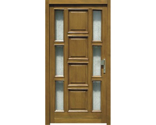 Vchodové dveře BB 117 dřevěné 110x210,5 cm P dub