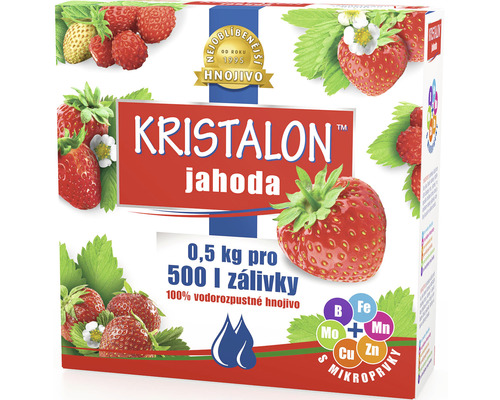 Hnojivo pro jahody krystalické Kristalon Jahoda 0,5 kg Kristalon hnojivo na jahody, 0,5 kilogramové balení