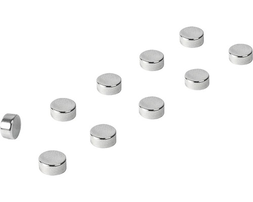 Magnetky Steely stříbrné 10 ks-0