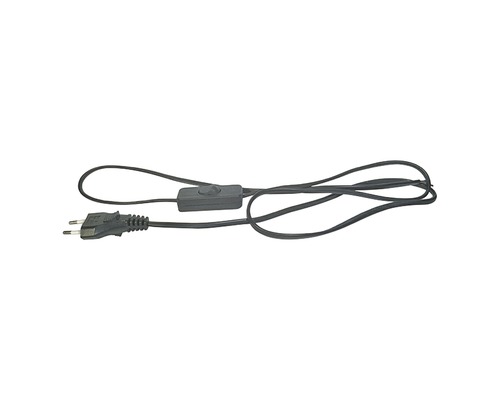 Napájecí kabel Emos Flex 2x0,75 s vypínačem 3m černá